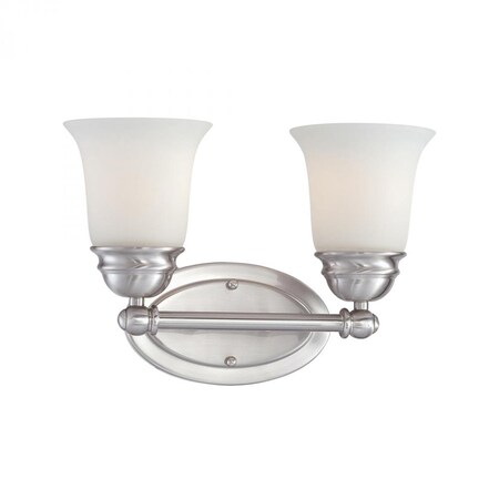 Thomas Bella 2-Light Wall Lamp in Brushed Nickel SL714278